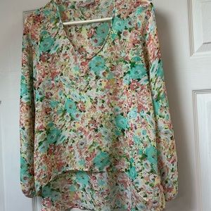 Philosophy Top Art to wear Multi color.Sheer